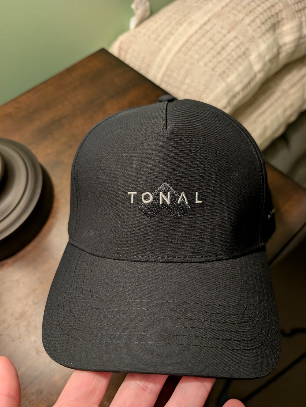 Men's Black Tonal Baseball Cap